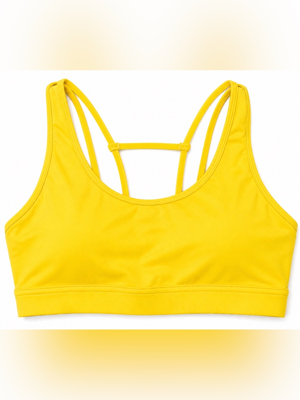 P'tula Bright Yellow Strappy Sports Bra